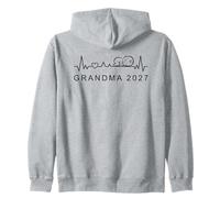 Annonce de bébé Grandma 2027 Heartbeat for Future Gran Sweat à Capuche