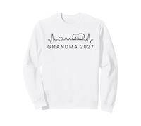 Annonce de bébé Grandma 2027 Heartbeat for Future Gran Sweatshirt