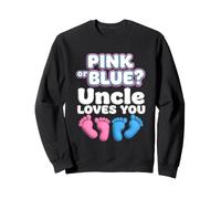 Annonce de bébé pour révéler Le Sexe de l'oncle Rose ou Bleu Sweatshirt