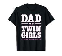 Annonce de bébé pour révéler le sexe du père des jumeaux filles T-Shirt