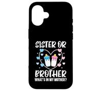 Annonce de bébé « Sister Or Brother What's in My Mother » Coque pour iPhone 16