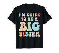 Annonce de célébration pastel I'm Going to Be a Big Sister T-Shirt