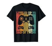 Annonce de grossesse 2021 Papa Jumeaux Jumelles game Vintage T-Shirt