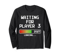 Annonce de Grossesse 2027 en Attente du Joueur 3 Dad Gamer Manche Longue