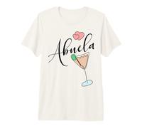 Annonce de Grossesse Bébé Espagnole Abuela Grand-Mère Mamie T-Shirt Haut de Gamme