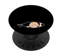 Annonce de Grossesse bébé garçon Peeking Nouveau-né PopSockets PopGrip Adhésif