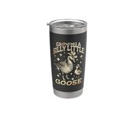 Annonce de grossesse Croissance Petite Oie Rigolote Maman Gobelet isotherme en acier inoxydable double paroi