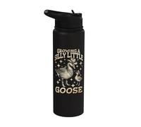 Annonce de grossesse Croissance Petite Oie Rigolote Maman Stainless Steel Insulated Water Bottle