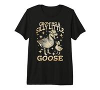 Annonce de Grossesse Croissance Petite Oie Rigolote Maman T-Shirt Haut de Gamme