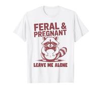Annonce de Grossesse drôle de Raton Laveur Sauvage et Enceinte T-Shirt