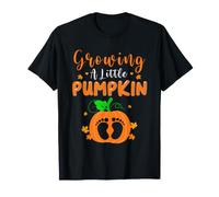 Annonce de Grossesse en Croissance de la Petite Citrouille de Thanksgiving T-Shirt