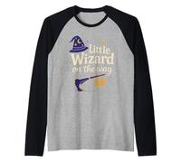 Annonce de Grossesse Halloween Little Wizard on The Way Manche Raglan