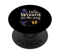 Annonce de Grossesse Halloween Little Wizard on The Way PopSockets PopGrip Adhésif