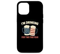 Annonce de grossesse I'm Drinking For Two Dad 4th Of July Coque pour iPhone 12/12 Pro