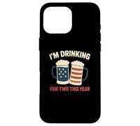 Annonce de grossesse I'm Drinking For Two Dad 4th Of July Coque pour iPhone 16 Pro Max