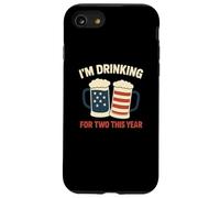 Annonce de grossesse I'm Drinking For Two Dad 4th Of July Coque pour iPhone SE (2020) / 7 / 8