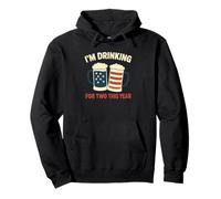 Annonce de grossesse I'm Drinking For Two Dad 4th Of July Sweat à Capuche
