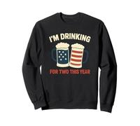 Annonce de grossesse I'm Drinking For Two Dad 4th Of July Sweatshirt