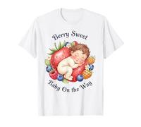 Annonce de Grossesse Mignonne Berry Sweet Baby on The Way T-Shirt