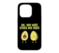 Annonce de Grossesse OK My Wife Stole My Seed Avocat Coque pour iPhone 15 Pro