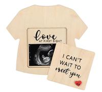 Annonce de Grossesse pour la - Coffret souvenir en bois pour photo échographie - Annonce de Grossesse pour Future Grand-Mère,Pour la chambre, l'anniversaire, la révélation du sexe, la chambre