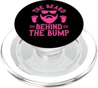 Annonce de Grossesse pour Nouveau Papa La Barbe derrière la Bosse PopSockets PopGrip pour MagSafe