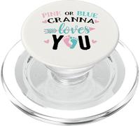 Annonce de Grossesse Rose ou Bleue pour révéler Le Sexe de Granna PopSockets PopGrip pour MagSafe