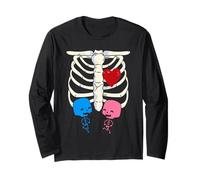 Annonce de Grossesse Squelette garçon Fille Jumeaux Xray Manche Longue