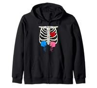 Annonce de Grossesse Squelette garçon Fille Jumeaux Xray Sweat à Capuche