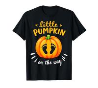 Annonce de la Future Maman d'halloween Little Pumpkin on The Way T-Shirt