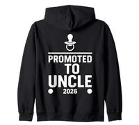 Annonce de la tétine avec Citation Amusante de Famille pour Un Nouvel Oncle 2026 Sweat à Capuche