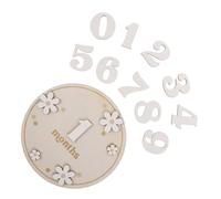 Annonce de Naissance Bébé en Bois, Marqueur Mensuel 1 Set
