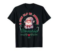 Annonce de Noël de bébé 2025 drôle Elfe Révélation des Fêtes T-Shirt