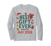 Annonce de Noël de bébé mai 2026 révélation de Grossesse Manche Longue
