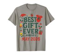 Annonce de Noël de bébé mai 2026 révélation de Grossesse T-Shirt