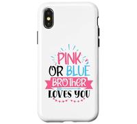 Annonce de révélation de genre Brother Loves You Rose ou Bleu Coque pour iPhone X/XS