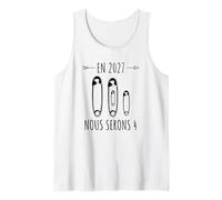 Annonce Deuxième Grossesse Maman Bébé en 2027 Nous Serons 4 Débardeur