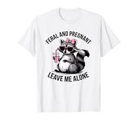 Annonce drôle de bébé Raton Laveur Enceinte Sauvage et Enceinte T-Shirt