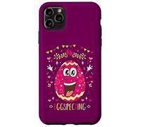 Annonce drôle de Pâques de Grossesse Mignon Eggspecting Coque pour iPhone 11 Pro Max