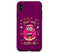 Annonce drôle de Pâques de Grossesse Mignon Eggspecting Coque pour iPhone XS Max