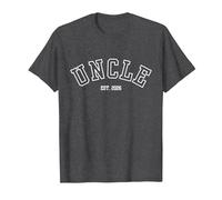 Annonce du Nouvel Oncle Uncle Est. 2026 T-Shirt, Homme, Chiné Foncé, M