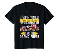 Annonce Futur Grand Frère Je Vais être Grand Frère Tracteur T-Shirt