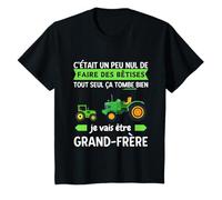 Annonce Futur Grand Frère Je Vais être Grand Frère Tracteur T-Shirt
