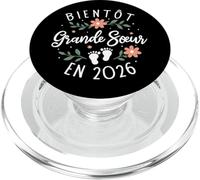 Annonce Grossesse 2eme Enfant - Bientôt Grande Sœur 2026 PopSockets PopGrip pour MagSafe