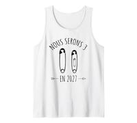 Annonce Grossesse Future Maman Papa - en 2027 Nous Serons 3 Débardeur