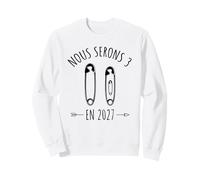 Annonce Grossesse Future Maman Papa - en 2027 Nous Serons 3 Sweatshirt