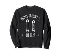 Annonce Grossesse Future Maman Papa - en 2027 Nous Serons 3 Sweatshirt