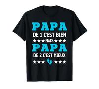 annonce grossesse papa 2eme enfant 2024 futur papa 2024 T-Shirt