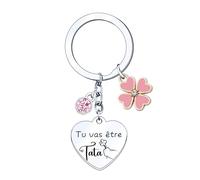 Annonce Grossesse Porte-Clef - Cadeau Tu Veux Être Ma Marraine Tata, Meilleure Future Tata BTS