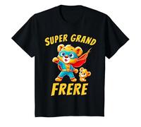 Annonce Grossesse Super Grand Frère - Tee Shirt Futur Frère T-Shirt, Enfant, Noir, 3 Ans